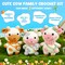 Crochet Kit for Beginners, Crochet Starter Kits for Adults w Step-by-Step Video Tutorials, Amigurumi Craft DIY Knitting Supplies, Crocheting Animals Kits